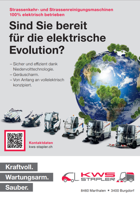 Die KWS Stapler AG ist bereit für die elektrische Evolution. Sind Sie es auch?